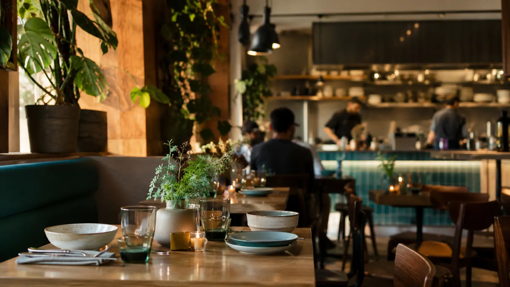 Warm independent restaurant interior representing Vancouver’s Main Street dining culture